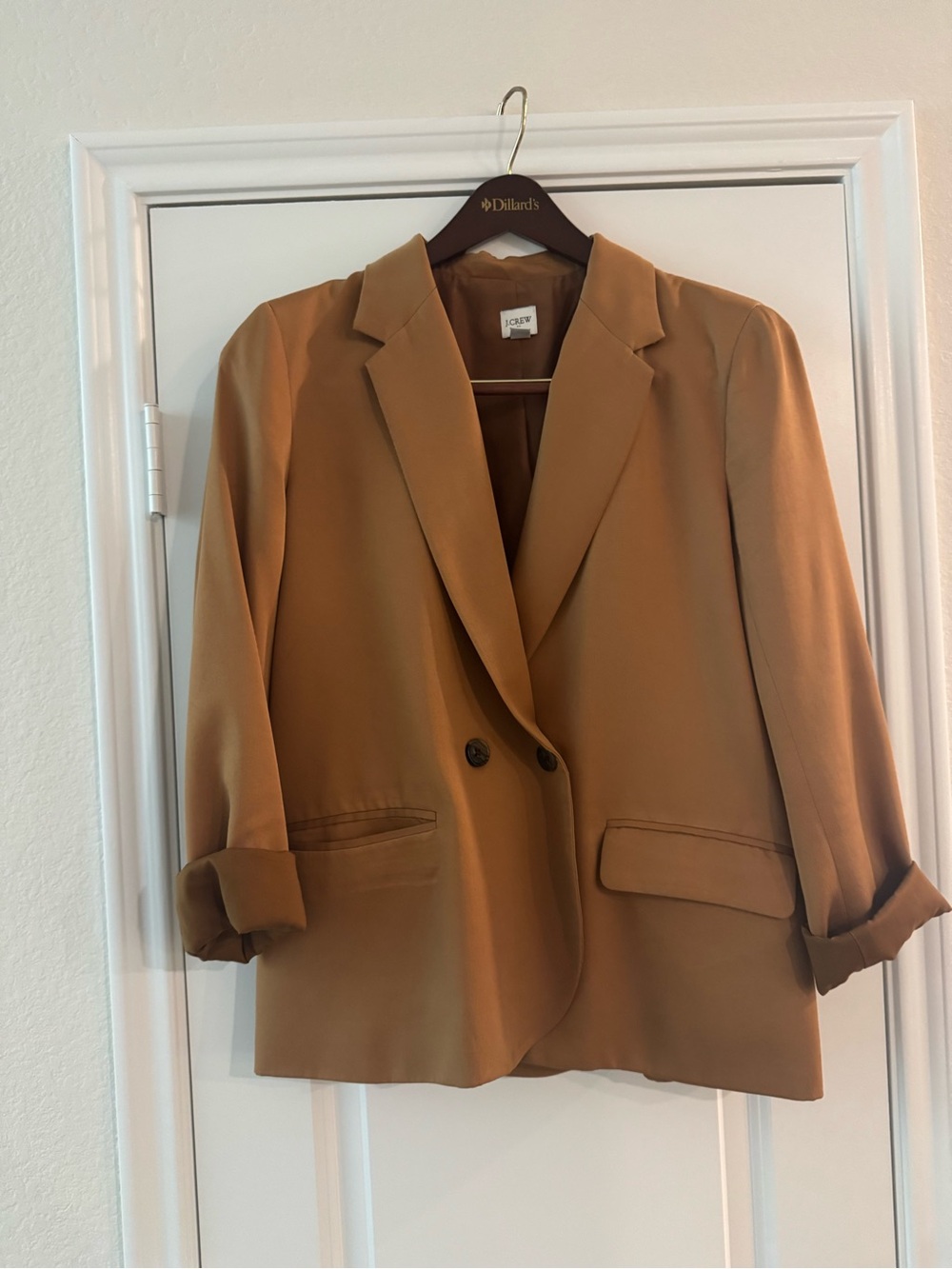 J. Crew Women's Camel Double-Button Blazer